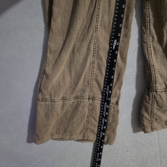 Free People Womens Days End Linen Pull On Pants Caiman OB2008799 Size Small - Picture 5 of 10